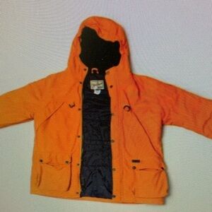 Orange Kids Jacket with Hood